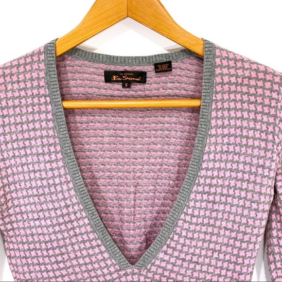 Ben Sherman Deep V-Neck Cotton Sweater - Picture 2 of 7